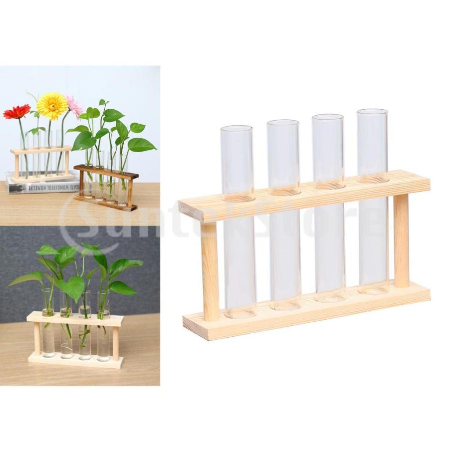 クリスタルガラステストチューブ植物テラリウム花瓶フラワーポットに適用水耕植物ホームガーデンデコレーション｜stk-shop｜07