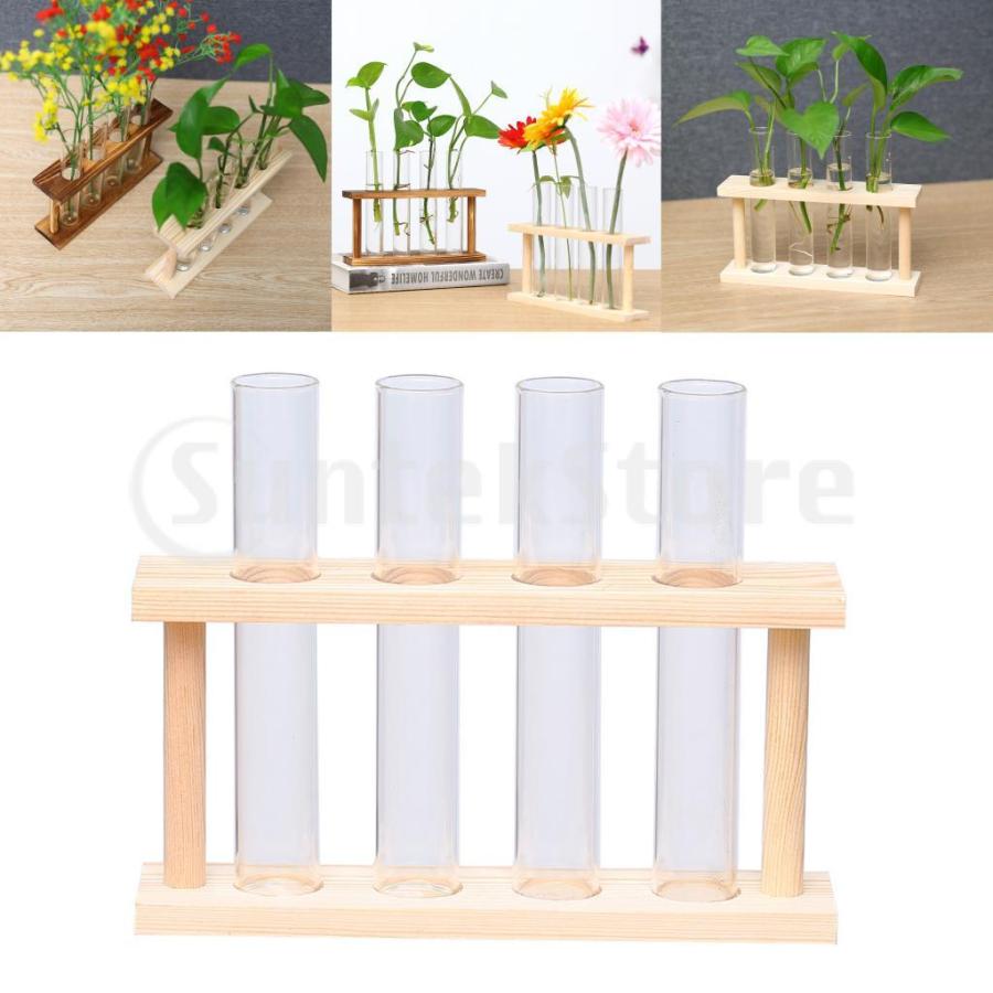 クリスタルガラステストチューブ植物テラリウム花瓶フラワーポットに適用水耕植物ホームガーデンデコレーション｜stk-shop｜09
