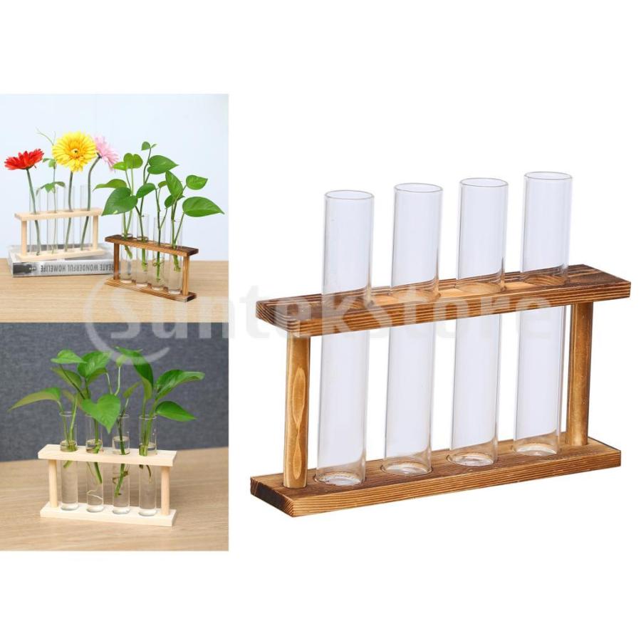 クリスタルガラステストチューブ植物テラリウム花瓶フラワーポットに適用水耕植物ホームガーデンデコレーション｜stk-shop｜10