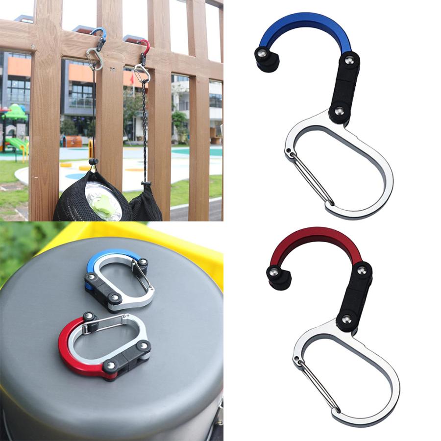 高強度カラビナクリップとフックミニ2 インインdリング財布.ベビーカー.バックパックぶら下げ 98147315STKショップ 通販