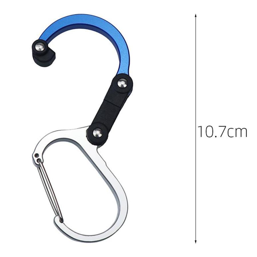 高強度カラビナクリップとフックミニ2 インインdリング財布.ベビーカー.バックパックぶら下げ 98147315STKショップ 通販