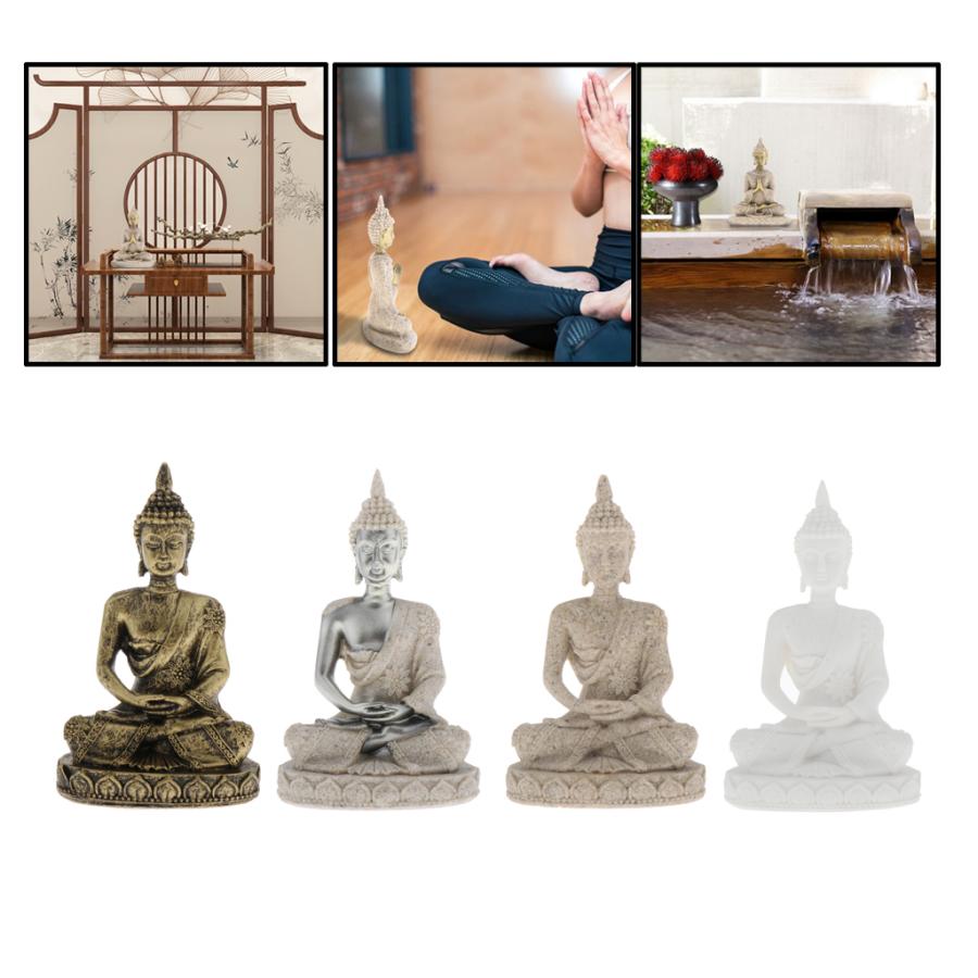 手彫りの砂岩の家の装飾を瞑想するタイ仏像の置物 :98147801:STKショップ - 通販 - Yahoo!ショッピング
