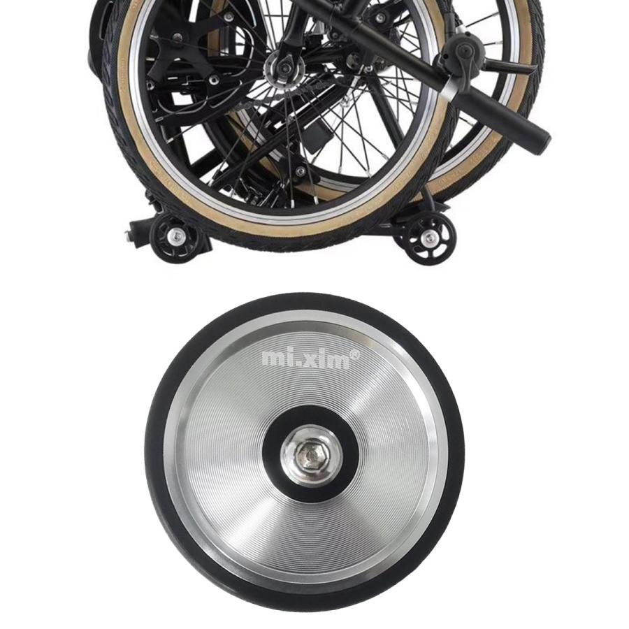 Brompton超軽量合金折りたたみ自転車easywheel用ソリッドイージー