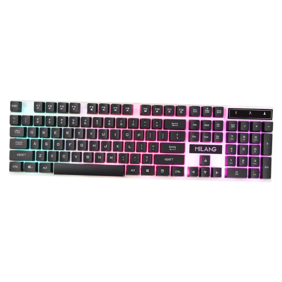 Rgbメカニカルゲーミングキーコンパクト104キーのusb有線マウスセット