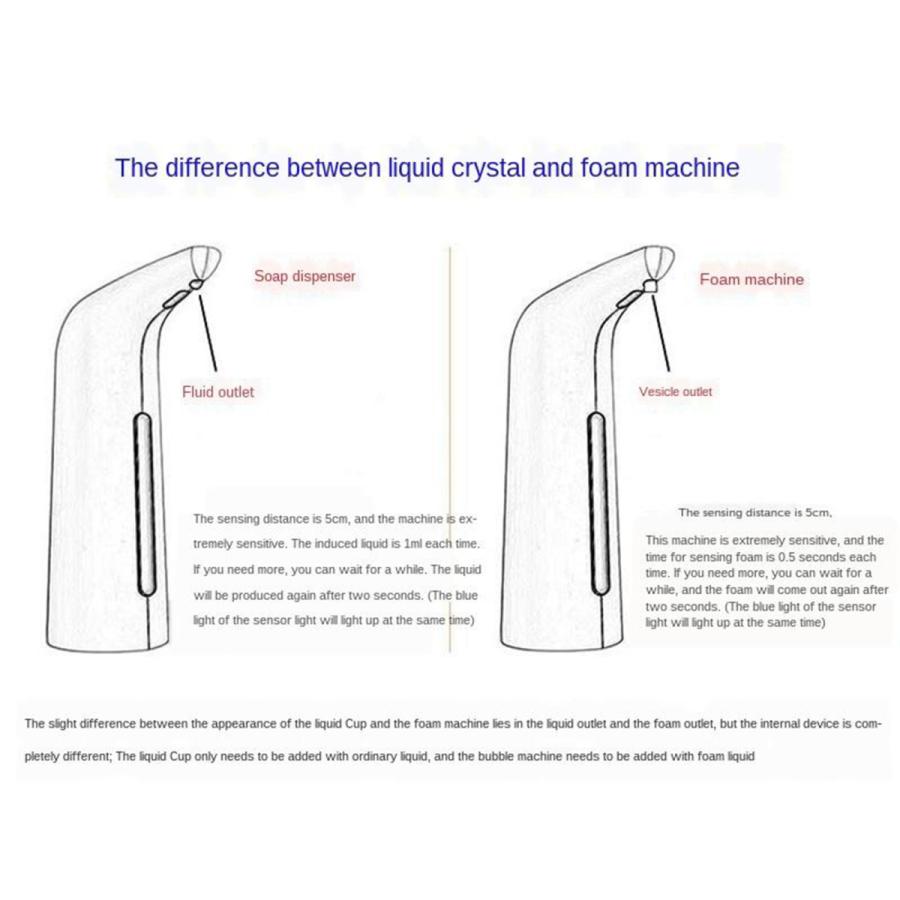 400ミリリットルタッチレスソープディスペンサー.非接触石鹸.自動ソープディスペンサー.ハンドソープ.手ディスペンサー子供のための.大人キッチン.バ｜stk-shop｜08