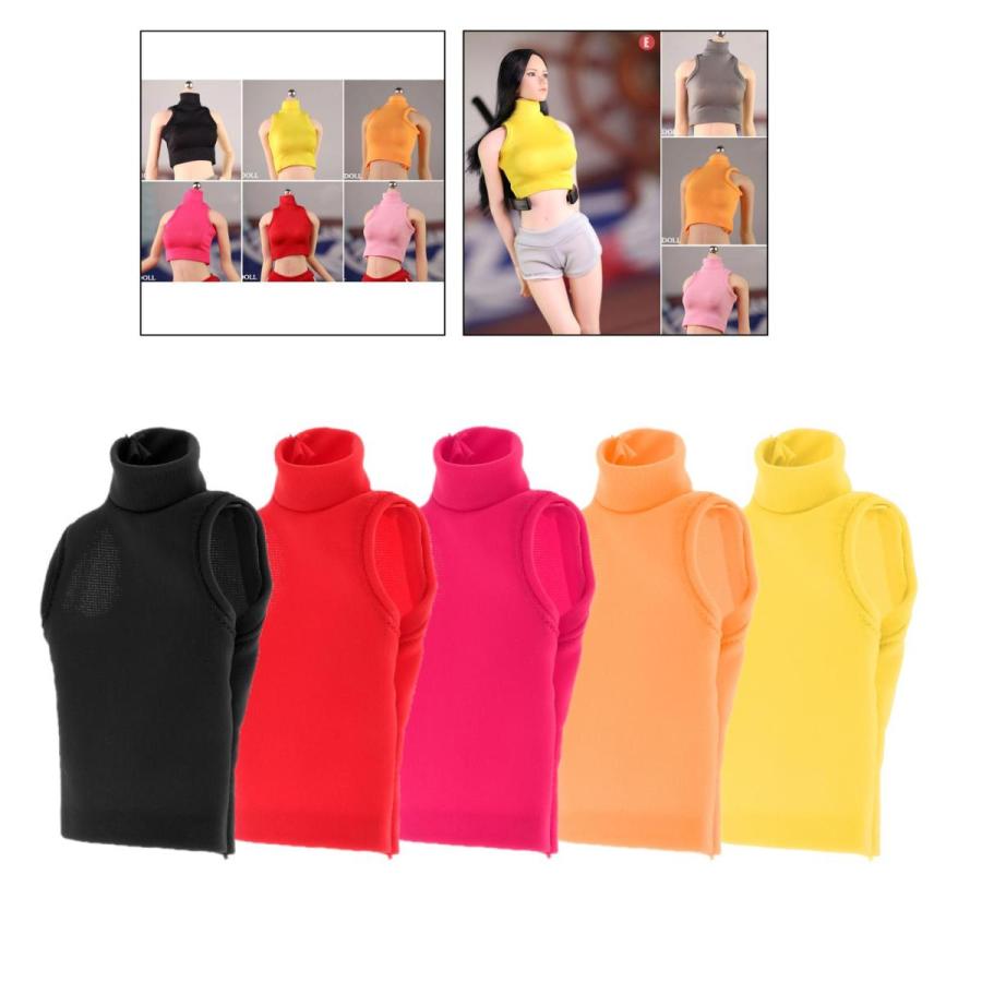 Sale 80 Off 1 6スケール服女性ノースリーブタイトなチョッキ服セット12のための Htフィギュアボディドレスアップアクセサリー