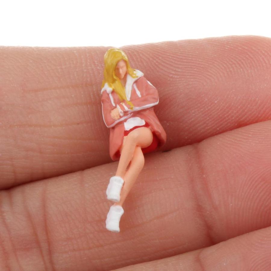 ミニモデルピープルフィギュア.1:64スケール女の子モデル人の ミニモデルピープルフィギュア.1:64スケール女の子モデル人の