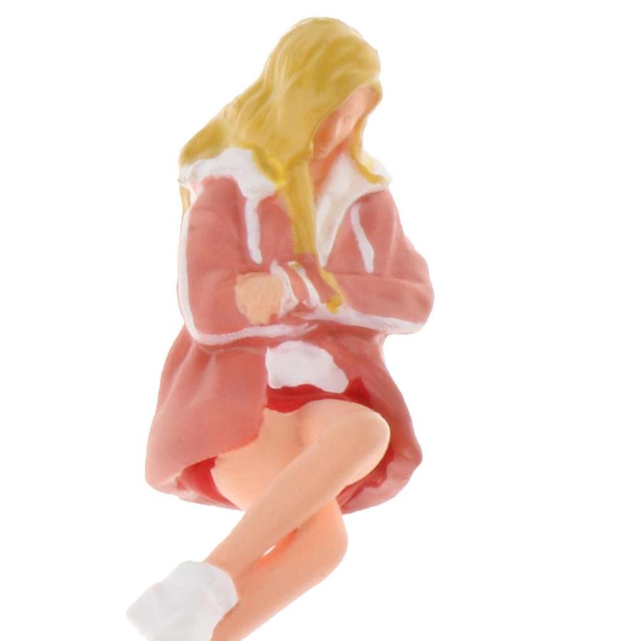 6cm ASUKA-01 フィギュア　完成品　1/64より大　ミニチュア　女の子 楽天市場】1:64スケールフィギュアモデル女性の人ミニチュア