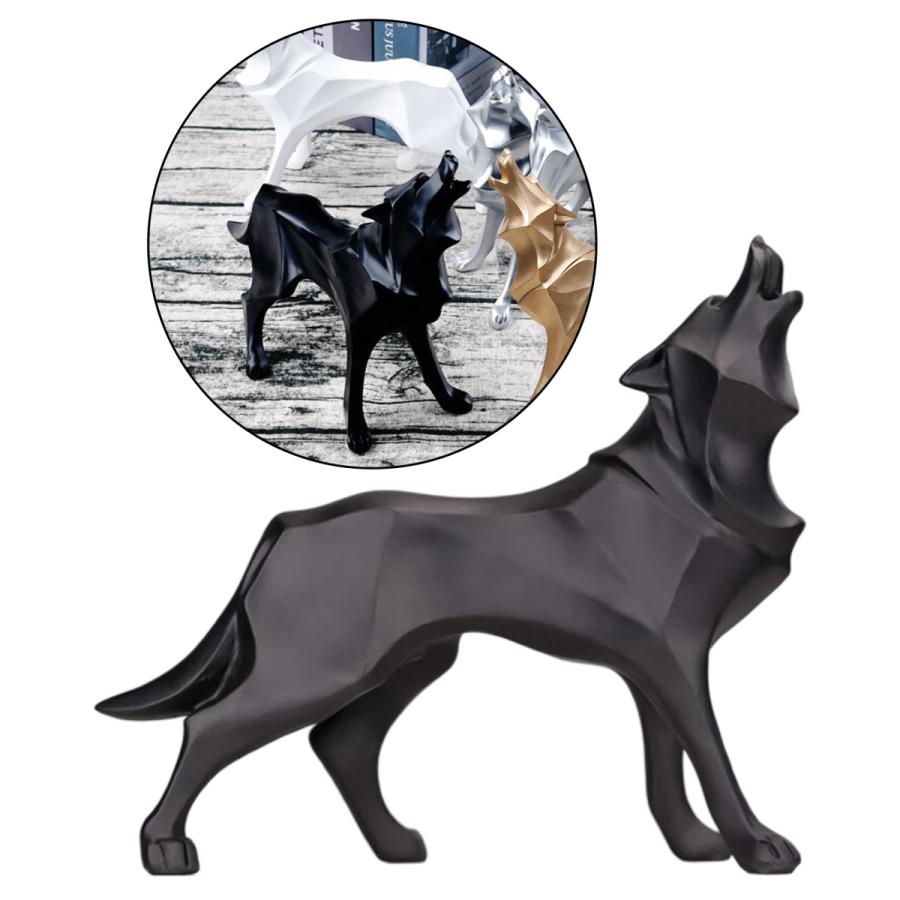 プレミアムウルフ彫像手動物樹脂彫刻現代家の装飾のためのオフィス ショーウィンドウ Stkショップ 通販 Yahoo ショッピング