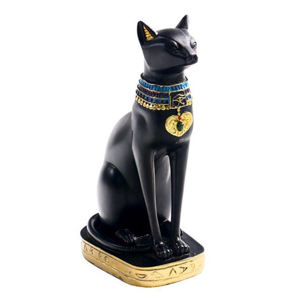 古代エジプトの猫像モデル樹脂彫刻装飾品収集品 : STKショップ - 通販