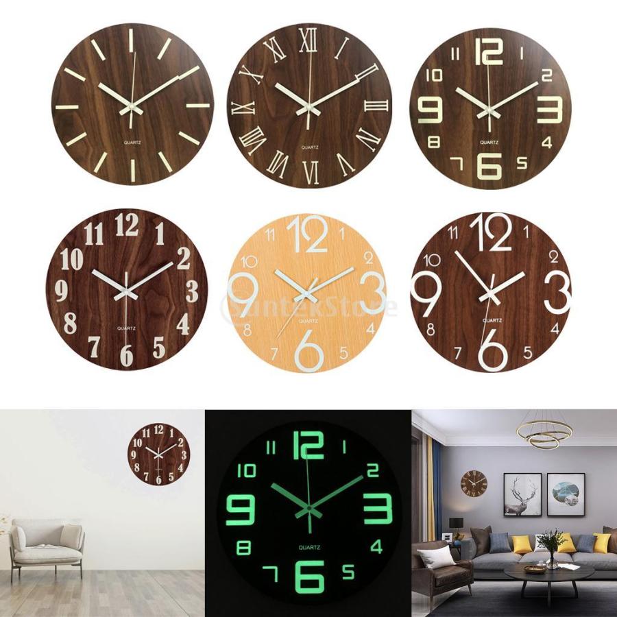 掛け時計 時計 木製 ルミナス 壁掛け 北欧 おしゃれ シンプル インテリア モダン Sonicacts Com
