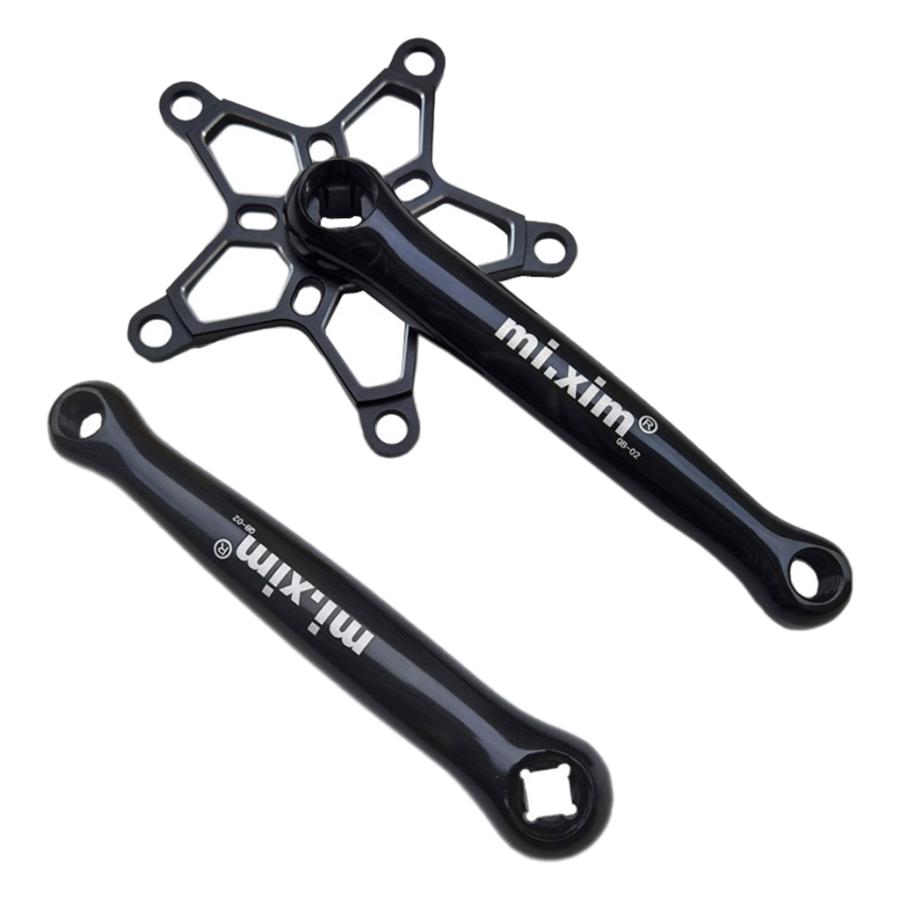 5爪自転車クランクセット.高強度自転車シングルスピードクランク