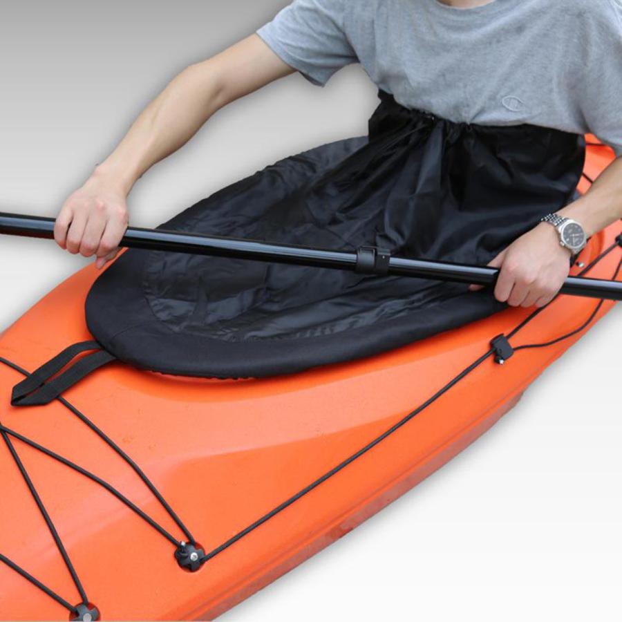 カヤックカヌー用品　ライフジャケット　スプレースカートデッキ　パドリングジャケット他 大型カヤックスプレースカート.調節可能なカヤックスプレースカート