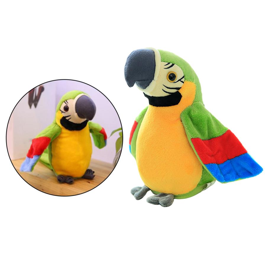 おしゃべりオウムおかしいオウム記録トーキング電気ぬいぐるみ子供の