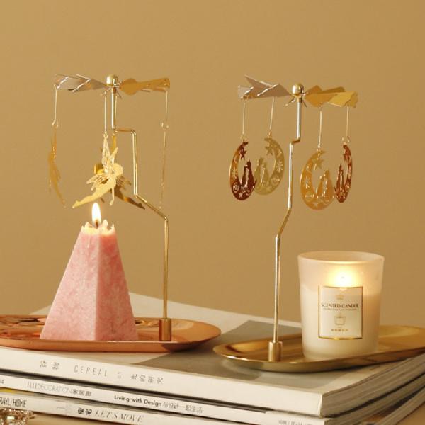 キャンドルホルダー キャンドルスタンド 回転キャンドルホルダー 回転