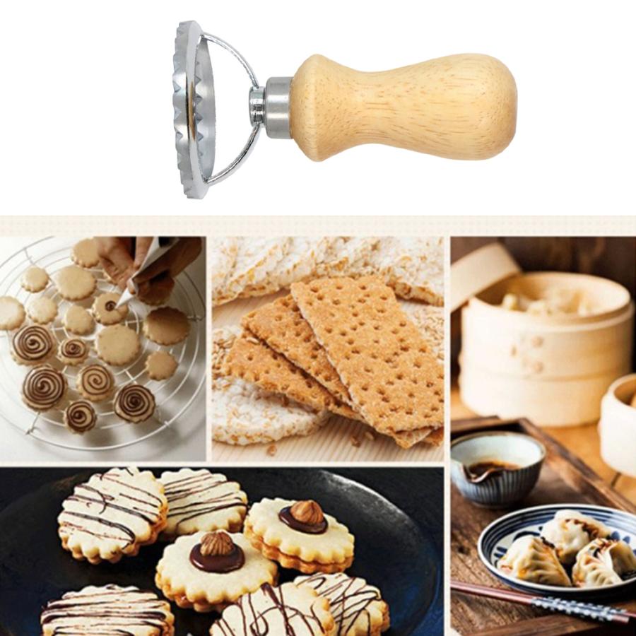 古典的なラビオリカッターローラーホイール金型木製ハンドルフルーエッジパスタプレスパスタ生地カッター Stkショップ 通販 Yahoo ショッピング