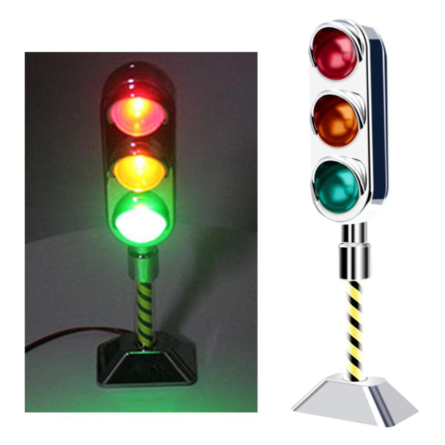 DC12V 0.3A led交通信号灯モデルおもちゃ道路標識シーン赤緑黄警告灯