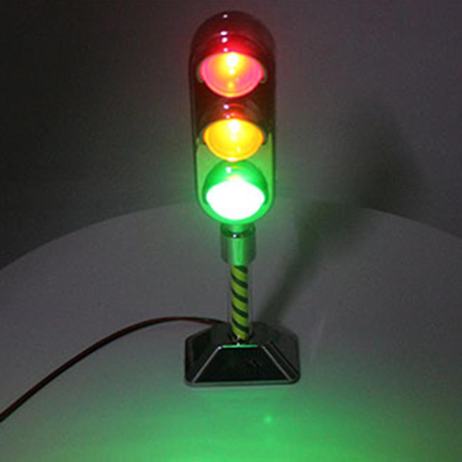 DC12V 0.3A led交通信号灯モデルおもちゃ道路標識シーン赤緑黄警告灯