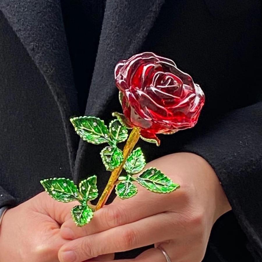 25センチメートルクリスタルローズデコレーション装飾グッズ箱入りバラ