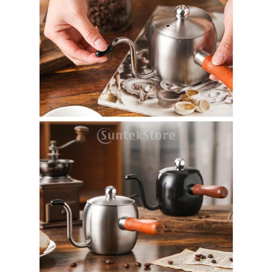 コーヒードリップポット コーヒーケトル 500ml 304ステンレス鋼