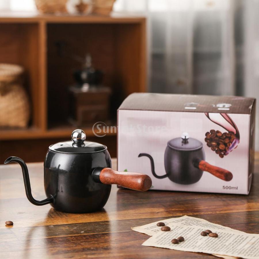 コーヒードリップポット コーヒーケトル 500ml 304ステンレス鋼