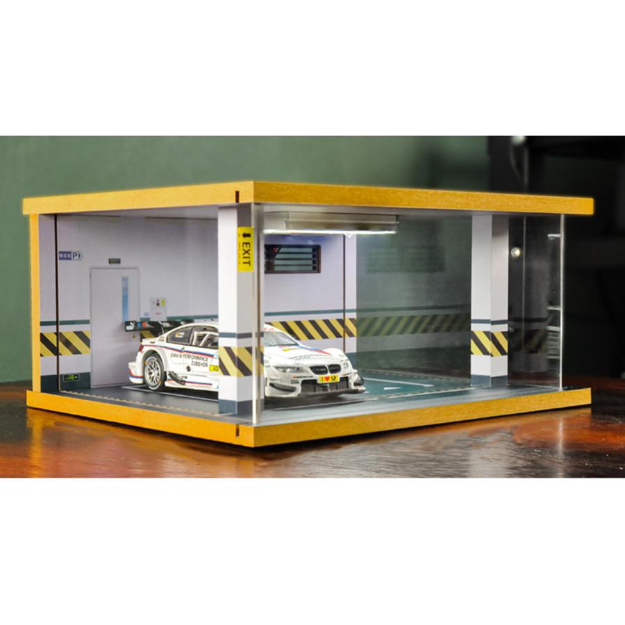 ジオラマ1:32モデルカー駐車場シーンdiacastカーディスプレイ