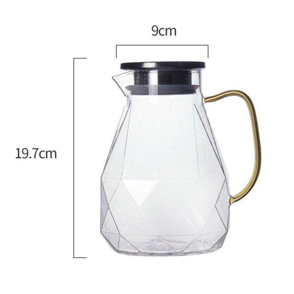 ガラス ティーポット ガラス ポット ガラスカップ 水差し 1.5L 大容量 直火対応 珈琲 紅茶 コーヒー 茶 お茶 北欧 新生活|stk-shop|09