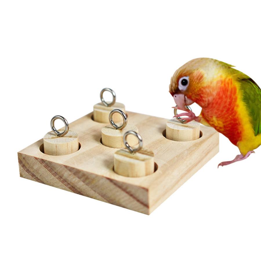 鳥の木製ブロックパズルtraingingおもちゃオウム知育玩具ハムスターgerbilセキセイインコインコオカ恋人たち|stk-shop|08