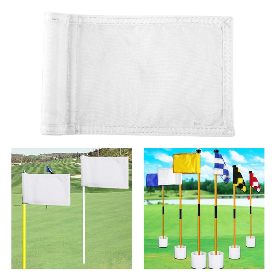 ゴルフ旗.ナイロンダブル手縫いゴルフフラグ.規制チューブ旗.練習パッティンググリーンピン国旗ヤード.すべての9.65 インチl x 5.9
