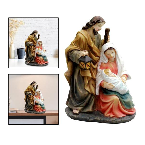 聖家族キリスト降誕置物樹脂イエス ? キリスト彫像クリスマス