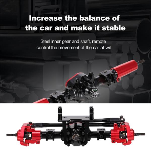 金属rcカー用車軸アセンブリフィットSCX10 ii 90046 rcオフロードクローラ車アクセサリーアップグレードの画像