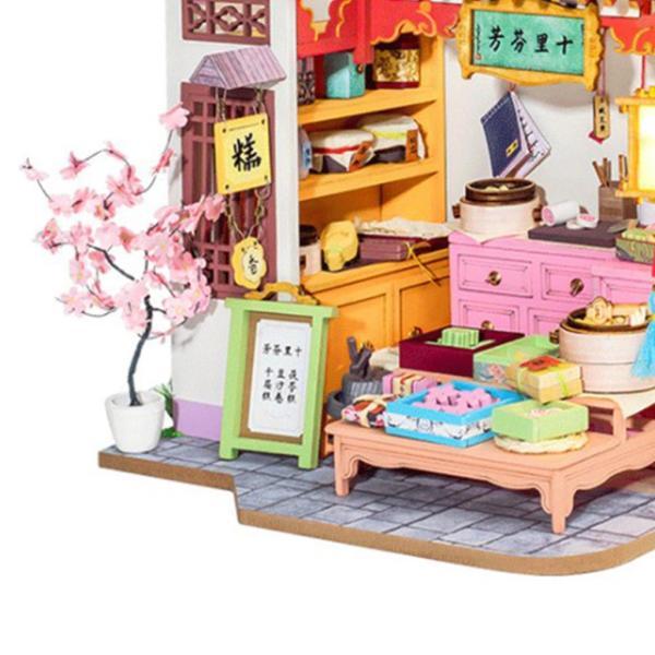 【9月末迄の特別価格】ドールハウス完成品　【ビンテージハウス】 ちびスケールドールハウス 【ちび和風街並みフルセット最上級