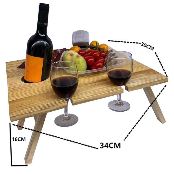 ポータブル折りたたみ式ワインとシャンパンのピクニックテーブル