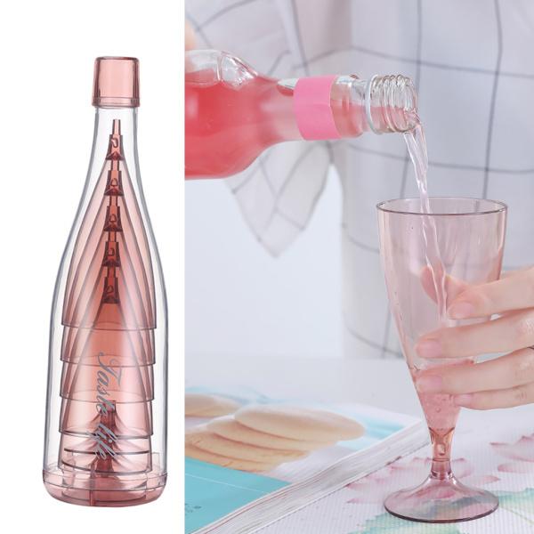 ABSシャンパングラスビールドリンクカクテルワイングラス旅行用収納