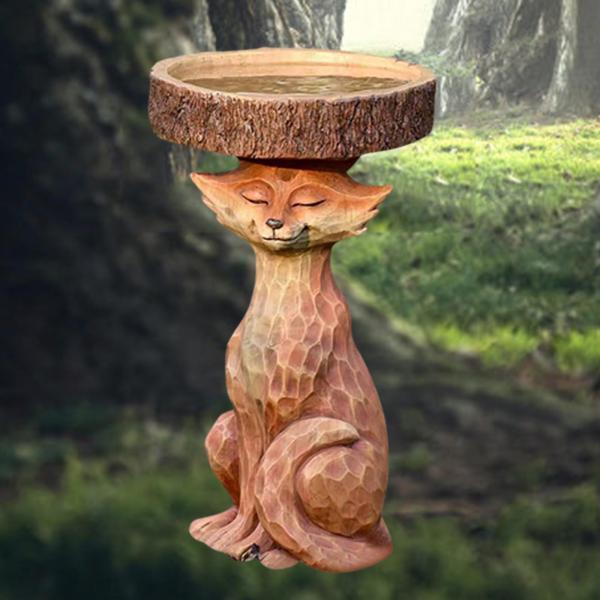 芝生の庭のバードバスの像アンティークの庭の噴水庭の装飾バード