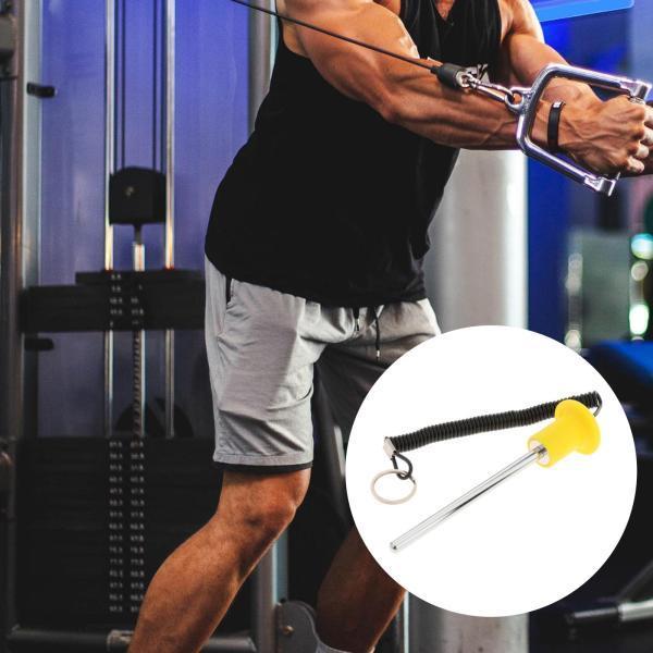 ウエイトピン、プルロープ筋力トレーニング機器パーツ付き磁気ウエイト