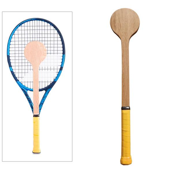 テニス ポインターラケット バット 木製 トレーナー機器 コントロール