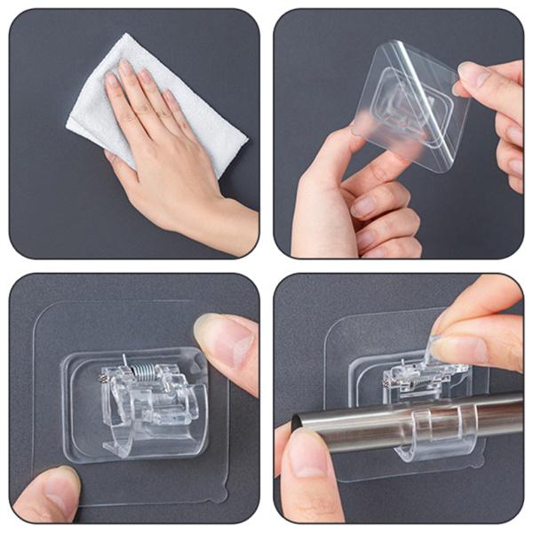 10個/セットカーテンロッドホルダーカーテンポールプラスチック 10個/セットカーテンロッドホルダーカーテンポールプラスチック