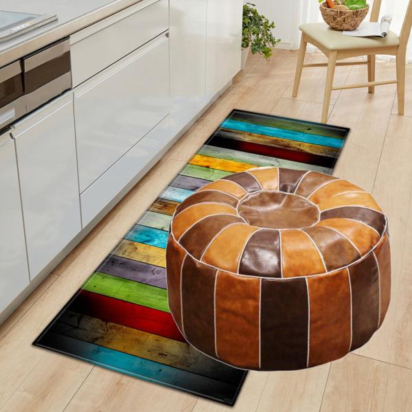 プレミアム手作りボヘミアンPUレザーモロッコプーフカバーフット