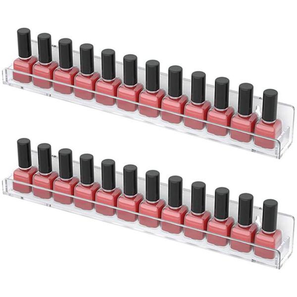 マニキュア収納オーガナイザーウォールラックディスプレイスタンド
