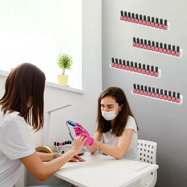 マニキュア収納オーガナイザーウォールラックディスプレイスタンド