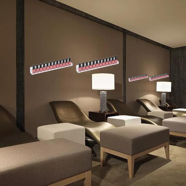 マニキュア収納オーガナイザーウォールラックディスプレイスタンド