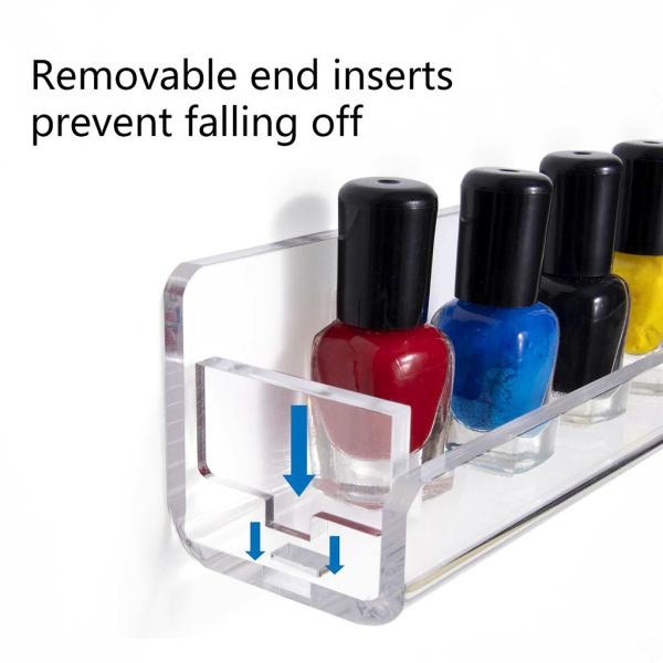 マニキュア収納オーガナイザーウォールラックディスプレイスタンド