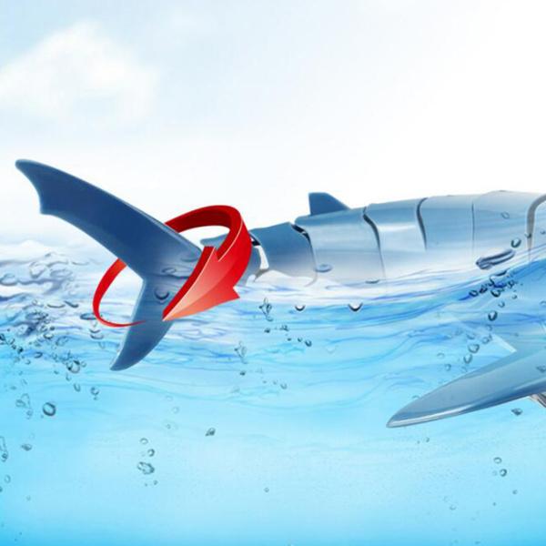 リアルなリモコンサメのおもちゃ1:18スケール充電式防水バスタブRCボートおもちゃギフト5歳以上の男の子の女の子｜stk-shop｜14