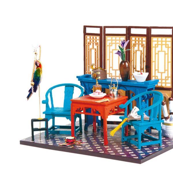 ミニチュア デザインインテリアコレクション ※ジャンク品 ミニチュアドールハウスW /リアルな家具ウッド中国の古代の伝統