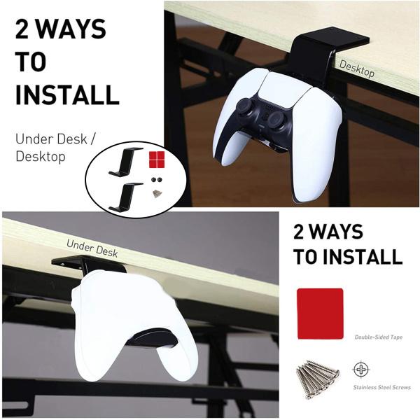 Xbox One Ps4 Ps5 L字型デスクトップフック用2個コントローラースタンドイヤホンラック すっきりとしたアシスタント Stkショップ 通販 Yahoo ショッピング