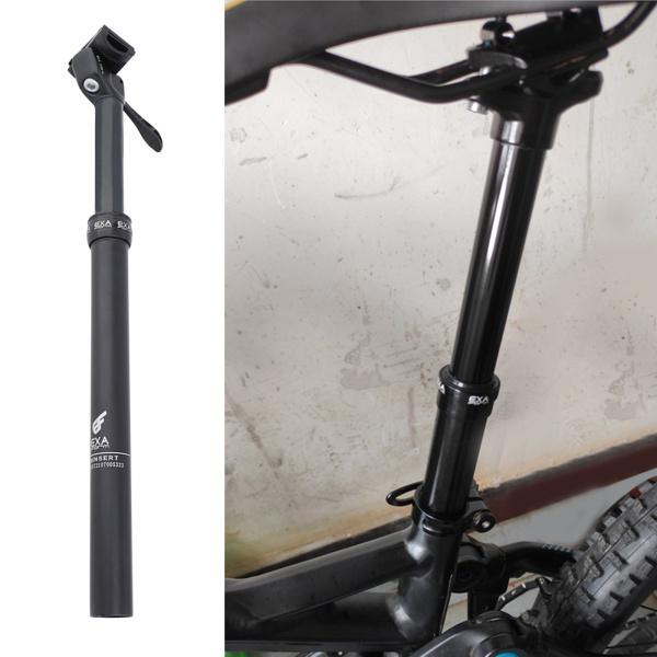 ブラック アルミ ドロッパーシートポスト ドロッパーシートポスト、MTBロードバイクBMX用バイクシートポスト