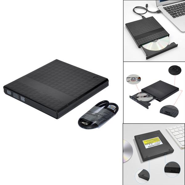 USB 3.0外付けDVDドライブレコーダー高速カード読み取り光学ドライブ