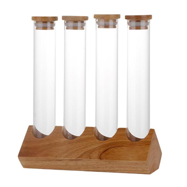 コーヒー豆 ディスプレイ ガラス試験管 コーヒー豆収納 コーヒー豆貯蔵