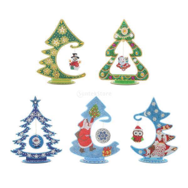5Dダイヤモンドアート クリスマス 卓上 装飾 刺〓キット 夜光 